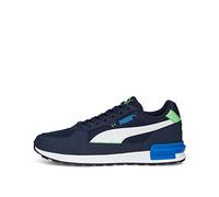 PUMA GRAVITON JR, Botas de fútbol, Navy White-Summer Green-Victoria Blue, 37 EU