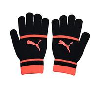 Puma - Guantes de Rayas para Mujer (S) (Negro/Coral)