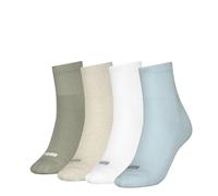 PUMA Heart Logo Calcetines, Blue/Green Combo, 39-42 (Pack de 4) Mujeres