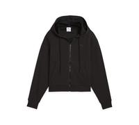 PUMA Her Comfort Crop Full-Zip Hoodie, Sudadera con Capucha Niñas, PUMA Black, S