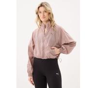 PUMA Chaqueta con Cremallera Holgada Her de Tela Tejida Mujer S, Sandstone Beige