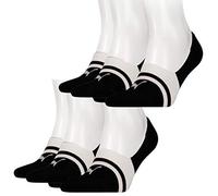 PUMA Heritage - Footies unisex (4 unidades, 35-38, 39-42, 43-46, 76% algodón), color negro y blanco