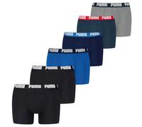 Puma Hombre Boxer Shorts, 6er Paquete - Básico Ecom ,Algodón Stretch, Everyd