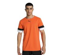 PUMA Hombre Camisa, Golden Poppy-Black-White, L