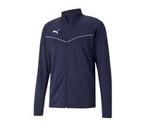 Puma Hombre Chaqueta De Entrenamiento, Azul (Peacoat-Puma White), M
