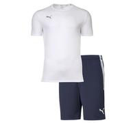 Puma Hombre Finisher Set - Training Shorts Corto, Camisa Funcional Redondo Uni