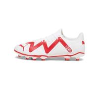 PUMA Hombre Futuro Play FG/AG Botas de Fútbol, White Fuego Orquídea, 46.5 EU
