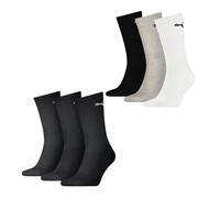 PUMA Hombre Mujeres Basic Unisex Crew Algodón Sport Calcetines - 6er Mulitipack