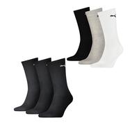 PUMA Hombre Mujeres Basic Unisex Crew Algodón Sport Calcetines - 6er Mulitipack