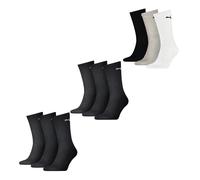 PUMA Hombre Mujeres Basic Unisex Crew Algodón Sport Calcetines - 9er Mulitipack