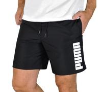 PUMA Hombre Shorts Pantalón Deportivo Chándal Bermudas Bañador Negro/Blanco