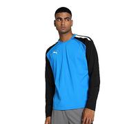 PUMA Hombre Sudadera con Capucha, Electric Blue Lemonade-puma Black, L