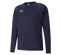 PUMA Hombre Sudadera con Capucha, Peacoat-puma White, M