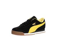 PUMA Hombre Zapatillas Roma De Ante, Black/Sunny Yellow, 40 EU
