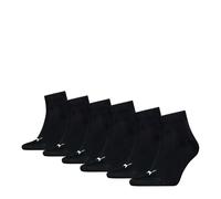 PUMA Hombres Mujeres UNISEX PACK DE 6 CUARTO LISO Negro Blanco Gris Azul
