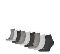 PUMA Hombres Mujeres UNISEX PACK DE 9 CUARTO LISO Negro Blanco Gris