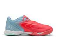 Puma IBERO V - Tenis de fútbol Unisex, Color Rojo ultrarrojo y Menta intensa, Talla 7 de Reino Unido