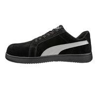 PUMA Iconic Suede Low Eh Oxford para hombre, Negro/Gris, 7 Wide