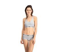 Puma Iconic Women's Racerback Top (1 Pack) Sujetador Deportivo, Gris (Grey Melange), S para Mujer