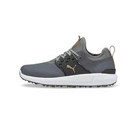 PUMA Ignite Articulate, Zapatos de Golf Hombre, Quiet Shade Team Gold Negro, 40.5 EU