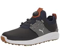 PUMA Ignite-Disco Articolato, Zapatos de Golf Hombre, Peacoat Silver Quiet Shade, 42 EU