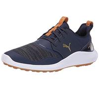 Puma Ignite Nxt, Zapatos de Golf Hombre, Peacoat Team Gold White, 43 EU