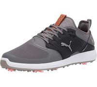 PUMA Ignite Pwradapt Caged, Zapatos de Golf Hombre, Gris Quiet Shade Bronze Black, 41 EU