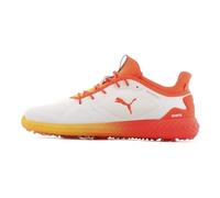 Puma Ignite Pwradapt Solstice, Zapatos de Golf Hombre, Blanco White-Nrgy Red 01, 44 EU
