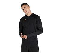 Puma individualFINAL 1/4 Zip Training Top Sudadera, Hombre, Black, m