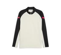 PUMA Camiseta semiajustada individualLIGA de Cuello con Cremallera Hombre M, Sugared Almond Ultra Red Black Beige