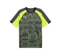 PUMA individualLIGA Graphic Jersey, Camisetas Hombre, Galactic Gray-Yellow Alert,