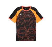 PUMA individualLIGA Graphic Jersey, Camisetas Hombre, PUMA Black-Glowing Red, XL