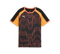 PUMA individualLIGA Graphic Jersey jr, Camisetas Niños, PUMA Black-Glowing Red,
