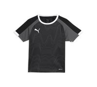 PUMA individualLIGA Graphic Jersey jr, Camisetas Niños, PUMA Black-Shadow Gray,