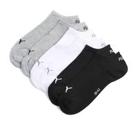 PUMA Calcetines Sneaker Plain Unisex adulto Gris/Blanco/Negro 39-42