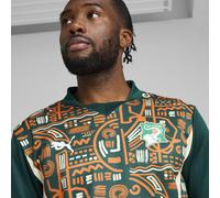PUMA Ivory Coast 2025 Pre-match Long Sleeve Sweatshirt Men, Sport, Dark Myrtle/Rickie Naranja, XL XL