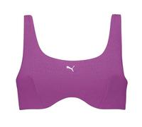 PUMA Jaquard Scoop Parte Superior del Bikini, Purple, S De Las Mujeres