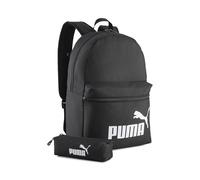 PUMA Juego de Mochila y Estuche Phase 20 l OneSize, Black