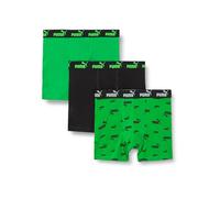 Puma Jungen Elements Boxer (3 Unidades), Negro/Verde, 146-152