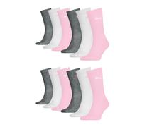 PUMA Calcetines gris moteado / rosa / blanco 31-34 gris moteado / rosa / blanco