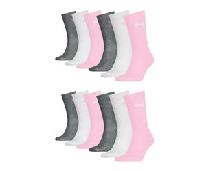 Puma Junior Sportsocken Wadenlang Unisex 12 Pares Infantil Rosa 8564