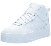 PUMA Karmen Ii Idol - Zapatos deportivos con plataforma para mujer, estilo casual, color blanco, Blanco-Blanco-Plateado, 8.5