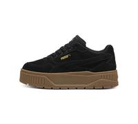 PUMA Karmen Ii Idol - Tenis para mujer, Gamuza-puma Negro-puma Negro-puma Oro, 40.5 EU