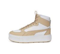 PUMA Karmen Rebelle Mid, Zapatillas de Tenis Mujer, Multicolor White Light Sand, 37.5 EU