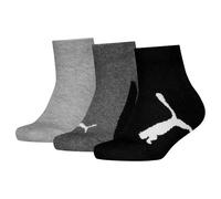 PUMA Kids Bwt Quarter Calcetín, blanco, gris y negro, 35-38 Unisex niños