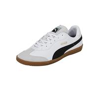 PUMA King 21 It, Soccer Shoe Unisex Adulto, White Black Gum, 37.5 EU