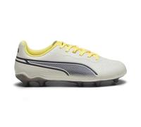 PUMA King Match FG/AG Jr, Zapatillas de Deporte Unisex niños, Alpine Snow Asphalt Yellow Blaze, 38 EU