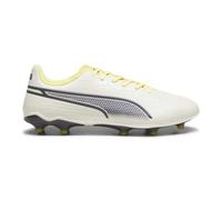 PUMA King Match FG/AG, Zapatillas de Fútbol Unisex Adulto, Alpine Snow Asphalt Yellow Blaze, 43 EU