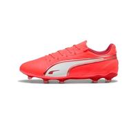 Puma Zapatillas de fútbol King Match FG/AG Unisex adulto Glowing Red Puma White Red Fire 40 EU