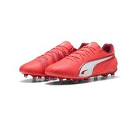 PUMA King Match FG/AG, Zapatillas de Fútbol Unisex Adulto, Glowing Red Puma White Red Fire, 43 EU